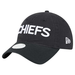 Kansas City Chiefs New Era Women's Cece 9TWENTY Adjustable Hat Black