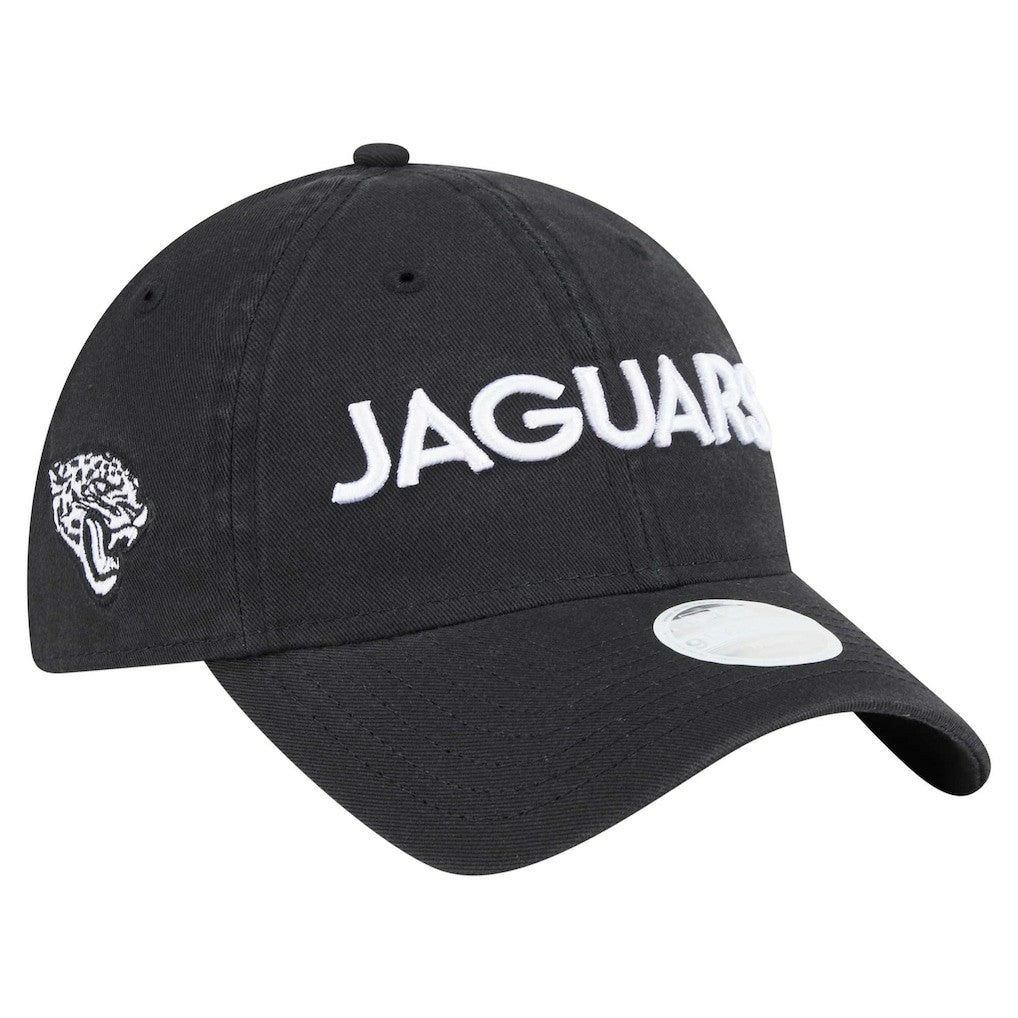 Jacksonville Jaguars New Era Women's Cece 9TWENTY Adjustable Hat Black