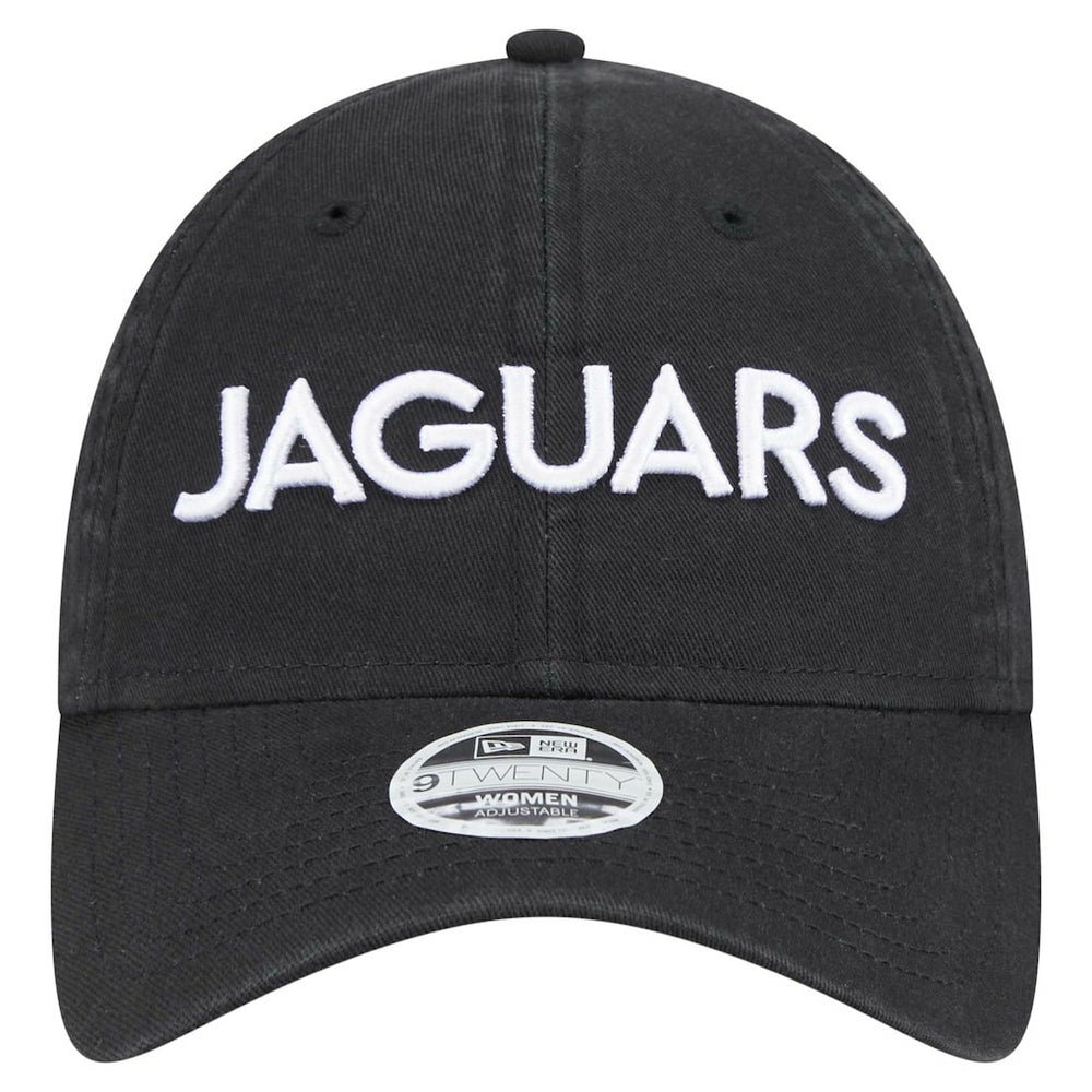 Jacksonville Jaguars New Era Women's Cece 9TWENTY Adjustable Hat Black