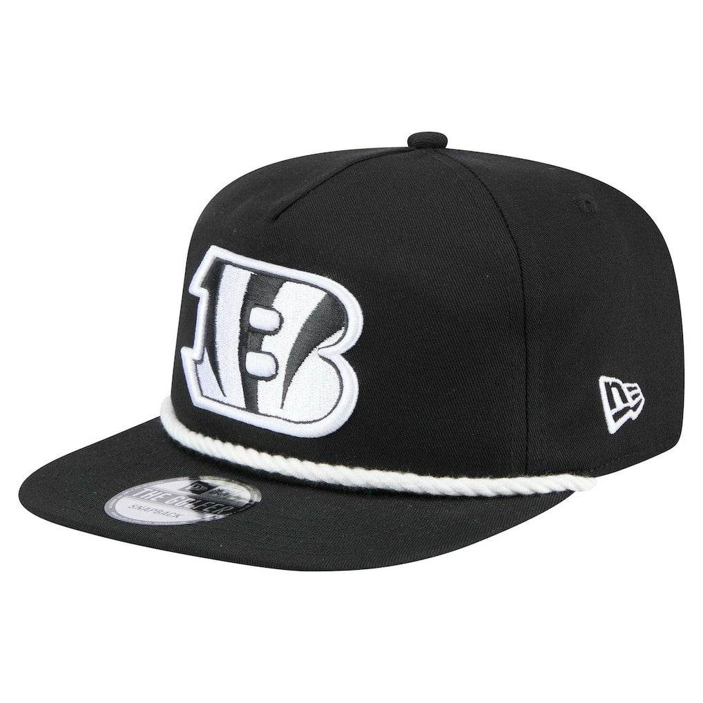 Cincinnati Bengals New Era B-Dub Golfer Snapback Hat Black