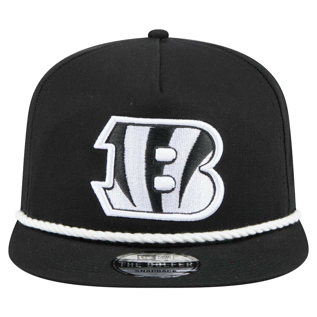 Cincinnati Bengals New Era B-Dub Golfer Snapback Hat Black