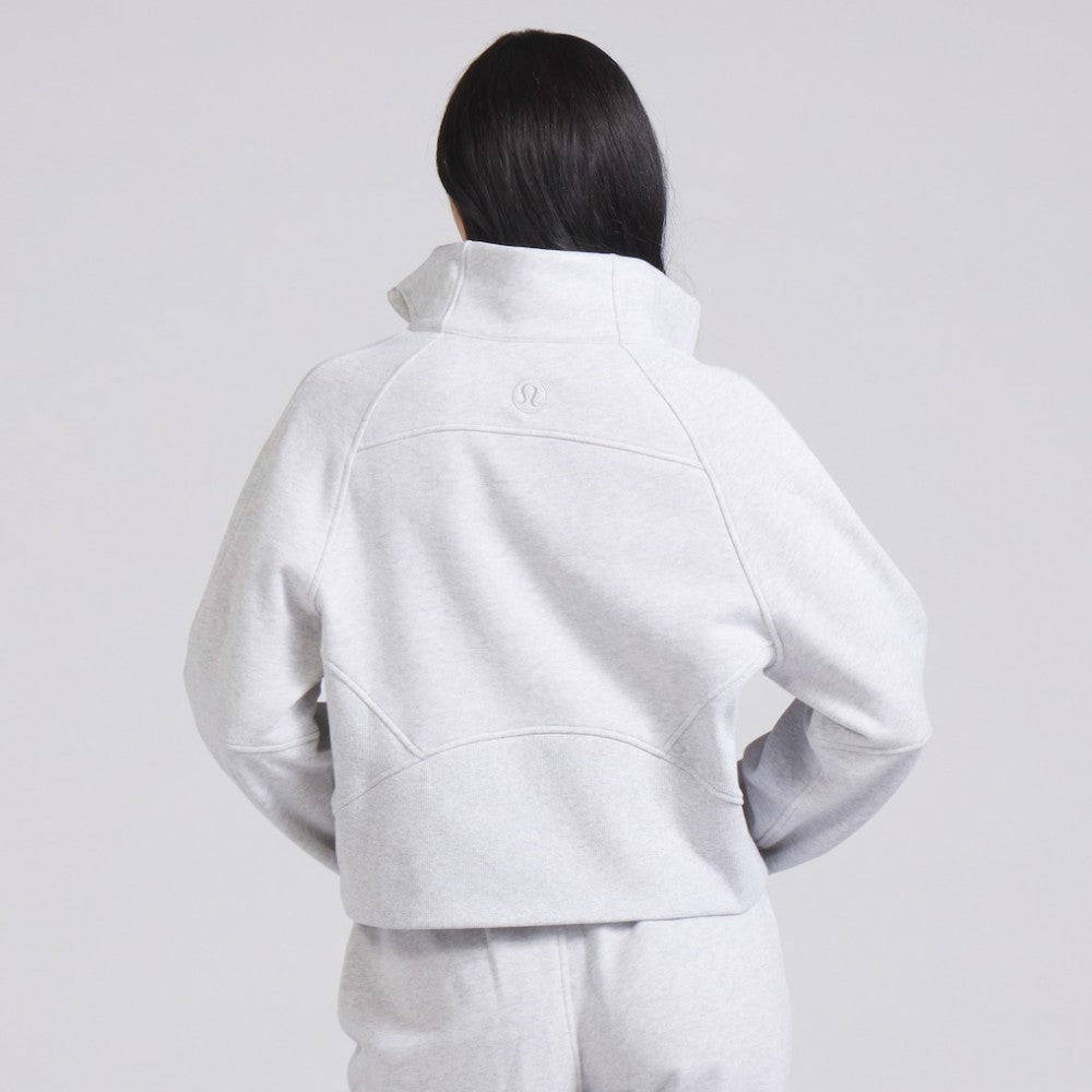 NHL Vancouver Canucks lululemon Women's Scuba Oversized Half Zip Top - Heather Gray