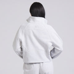 NHL Vancouver Canucks lululemon Women's Scuba Oversized Half Zip Top - Heather Gray