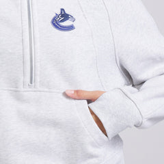 NHL Vancouver Canucks lululemon Women's Scuba Oversized Half Zip Top - Heather Gray