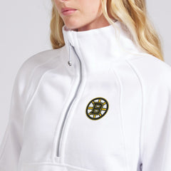 NHL Boston Bruins lululemon Women's Scuba Oversized Half Zip Top - White