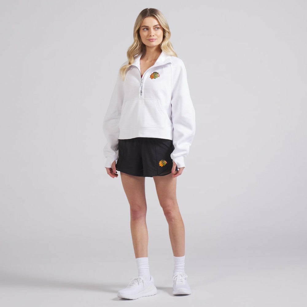 NHL Chicago Blackhawks lululemon Women's Scuba Oversized Half Zip Top - White