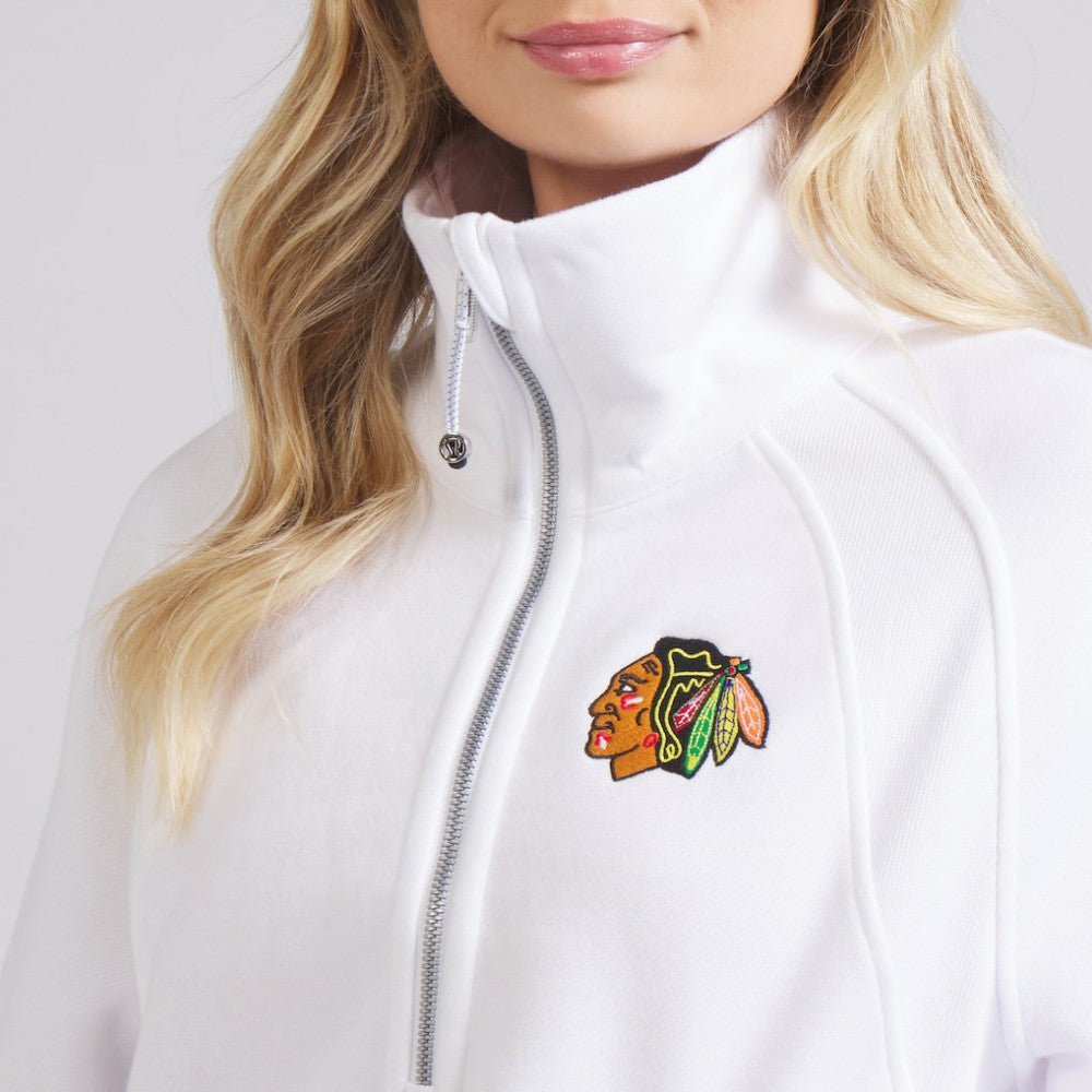 NHL Chicago Blackhawks lululemon Women's Scuba Oversized Half Zip Top - White