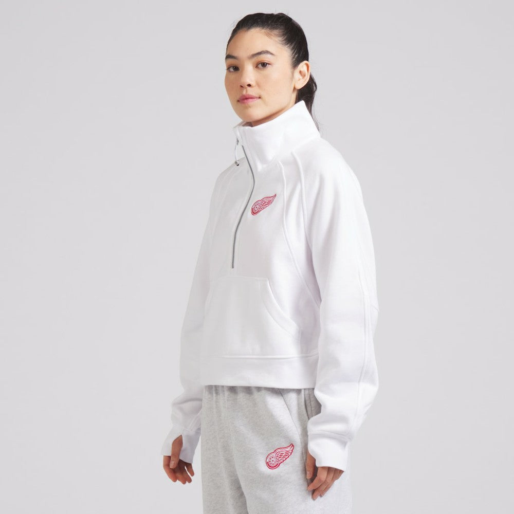 NHL Detroit Red Wings lululemon Women's Scuba Oversized Half Zip Top - White