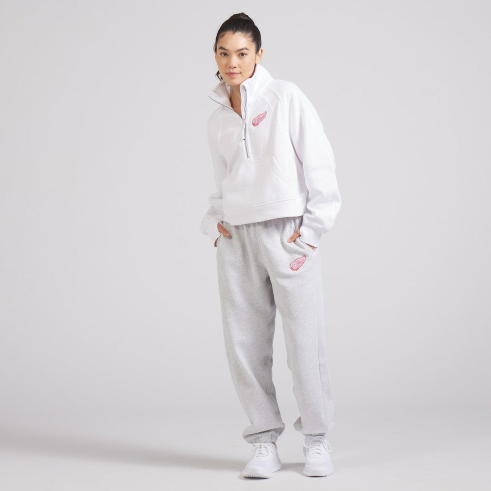 NHL Detroit Red Wings lululemon Women's Scuba Oversized Half Zip Top - White