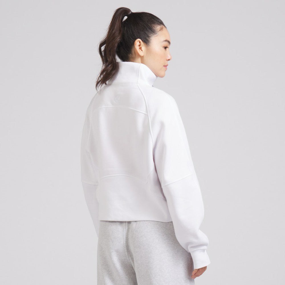 NHL Detroit Red Wings lululemon Women's Scuba Oversized Half Zip Top - White