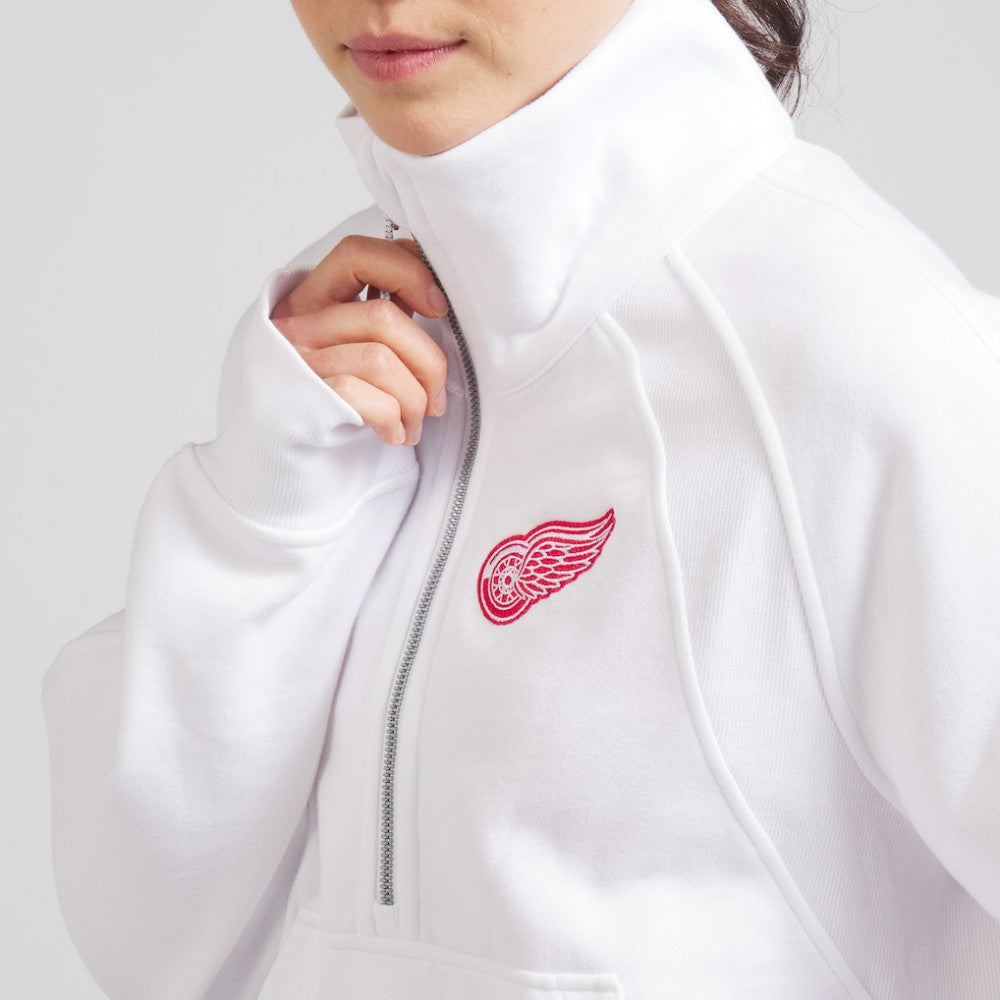 NHL Detroit Red Wings lululemon Women's Scuba Oversized Half Zip Top - White