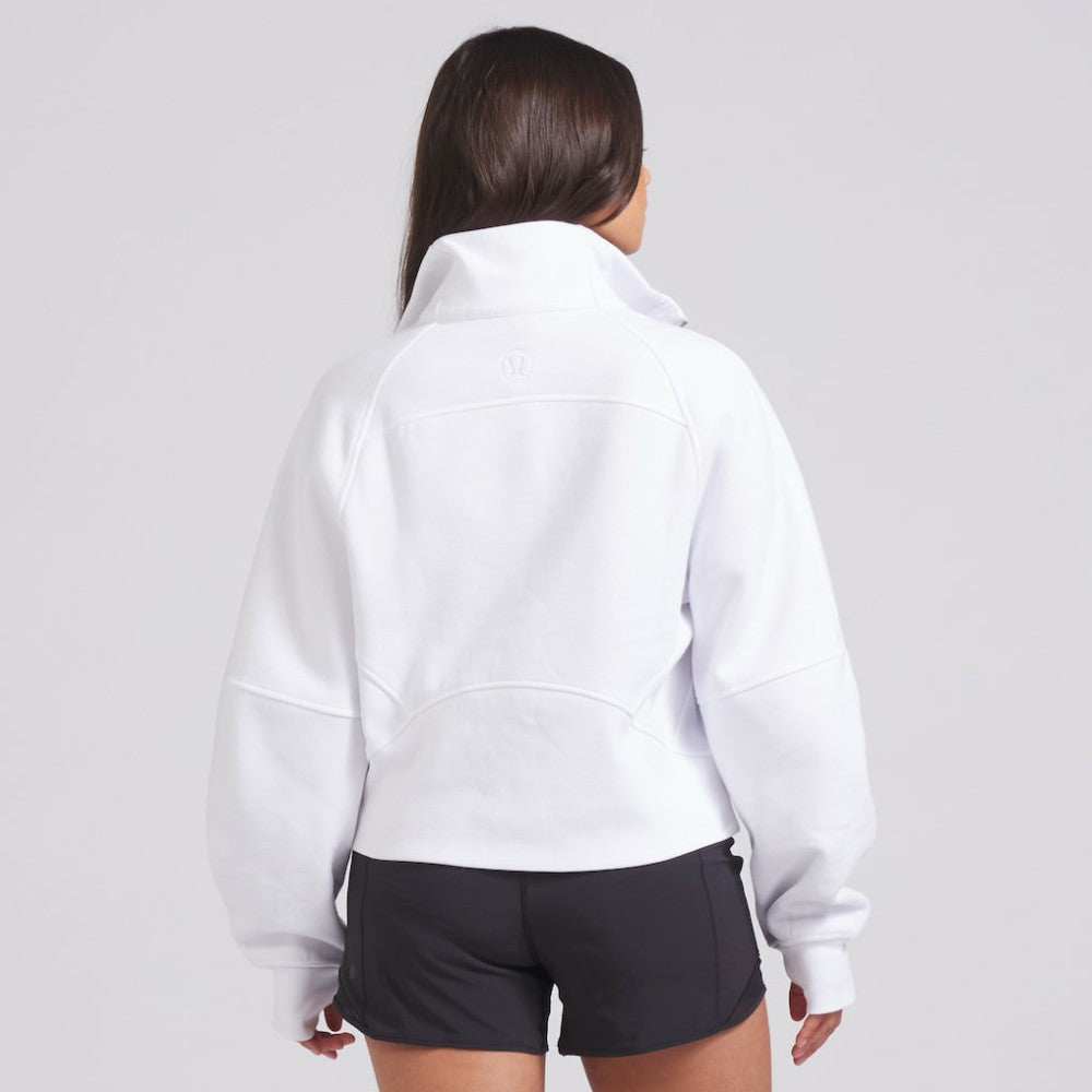 NHL Edmonton Oilers lululemon Women's Scuba Oversized Half Zip Top - White