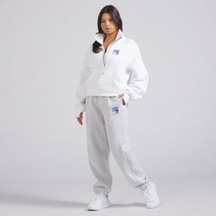 NHL New York Rangers lululemon Women's Scuba Oversized Half Zip Top - White
