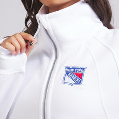 NHL New York Rangers lululemon Women's Scuba Oversized Half Zip Top - White
