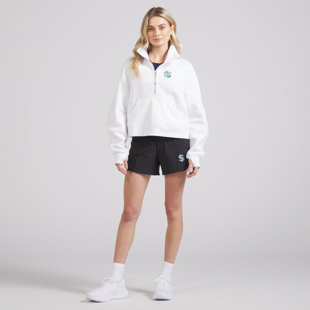 NHL Seattle Kraken lululemon Women's Scuba Oversized Half Zip Top - White