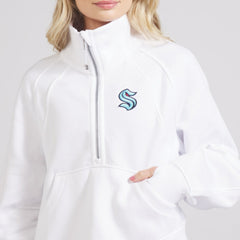 NHL Seattle Kraken lululemon Women's Scuba Oversized Half Zip Top - White
