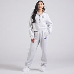 NHL Edmonton Oilers lululemon Women's Scuba Oversized Half Zip Top - Heather Gray