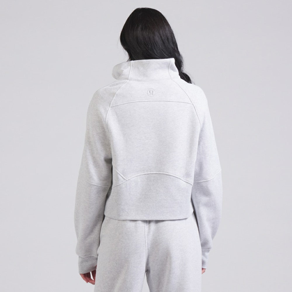 NHL Edmonton Oilers lululemon Women's Scuba Oversized Half Zip Top - Heather Gray