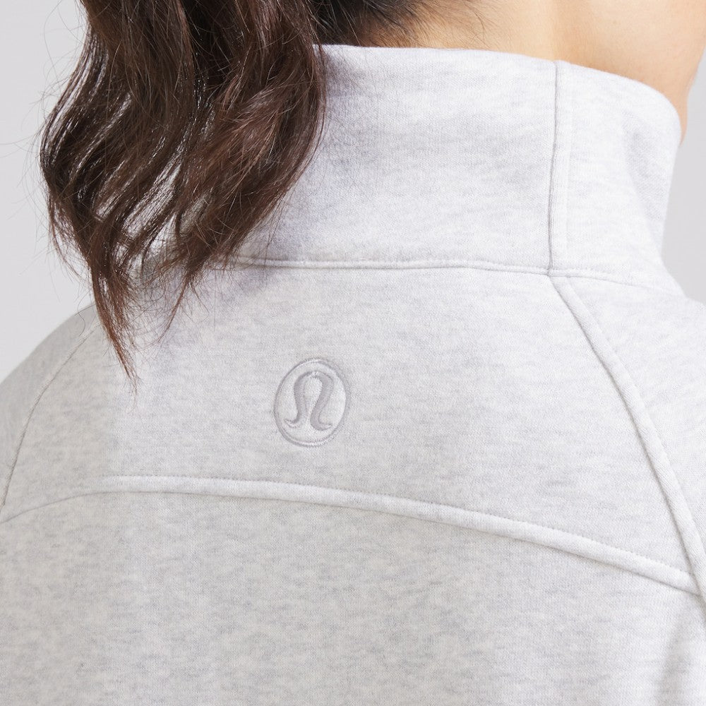 NHL Chicago Blackhawks lululemon Women's Scuba Oversized Half Zip Top - Heather Gray