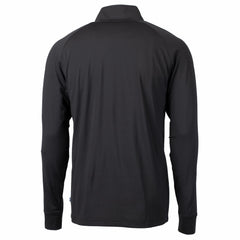 Cincinnati Reds Cutter & Buck Big & Tall Adapt Eco Knit Stretch Recycled Quarter-Zip Pullover Top - Black Pullover
