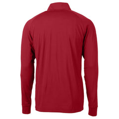 Detroit Tigers Cutter & Buck Patriotic Logo Adapt Eco Knit Stretch Recycled Quarter-Zip Pullover Top - Red Pullover