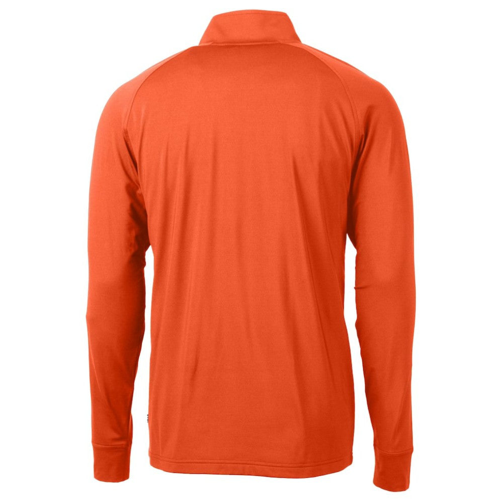 San Francisco Giants Cutter & Buck  Adapt Eco Knit Stretch Recycled Quarter-Zip Pullover Top - Orange Pullover