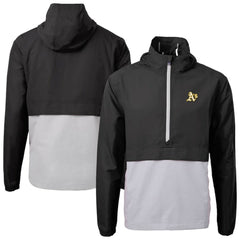 Athletics Cutter & Buck Charter Eco Recycled Half-Zip Anorak Jacket - Black Jackets