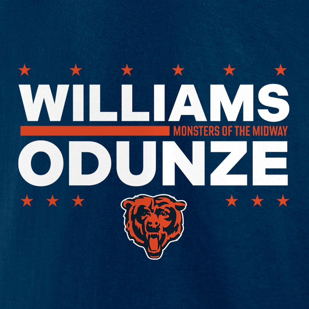 Caleb Williams & Rome Odunze Chicago Bears Election Players T-Shirt Navy
