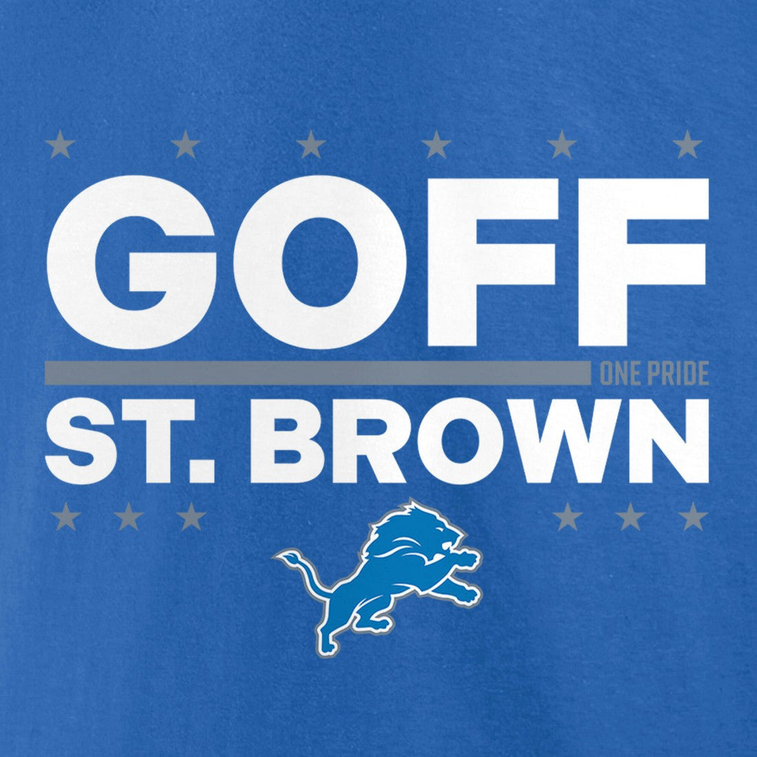 Jared Goff & Amon-Ra St. Brown Detroit Lions Election Players T-Shirt Blue