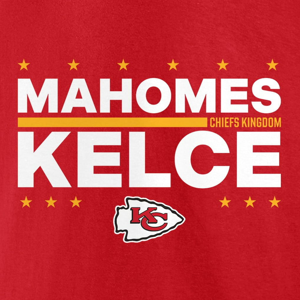 Patrick Mahomes & Travis Kelce Kansas City Chiefs Election Players T-Shirt Red