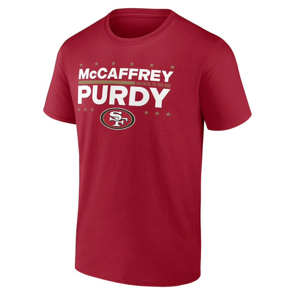 Christian McCaffrey & Brock Purdy San Francisco 49ers Election Players T-Shirt Scarlet