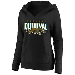 Jacksonville Jaguars Women's Plus Size Retro Logo Pullover Hoodie Black