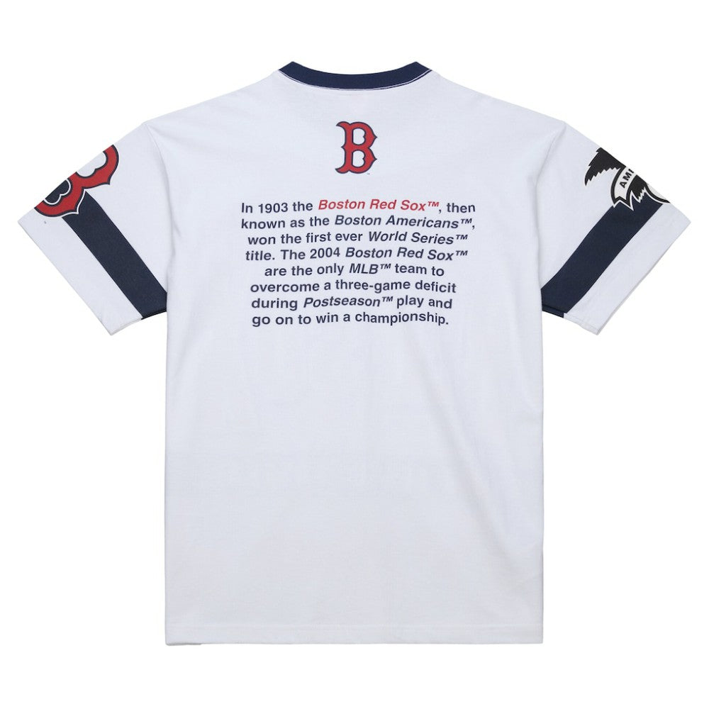 Boston Red Sox Mitchell & Ness Cooperstown Collection Team Origins Premium T-Shirt - White T-shirts