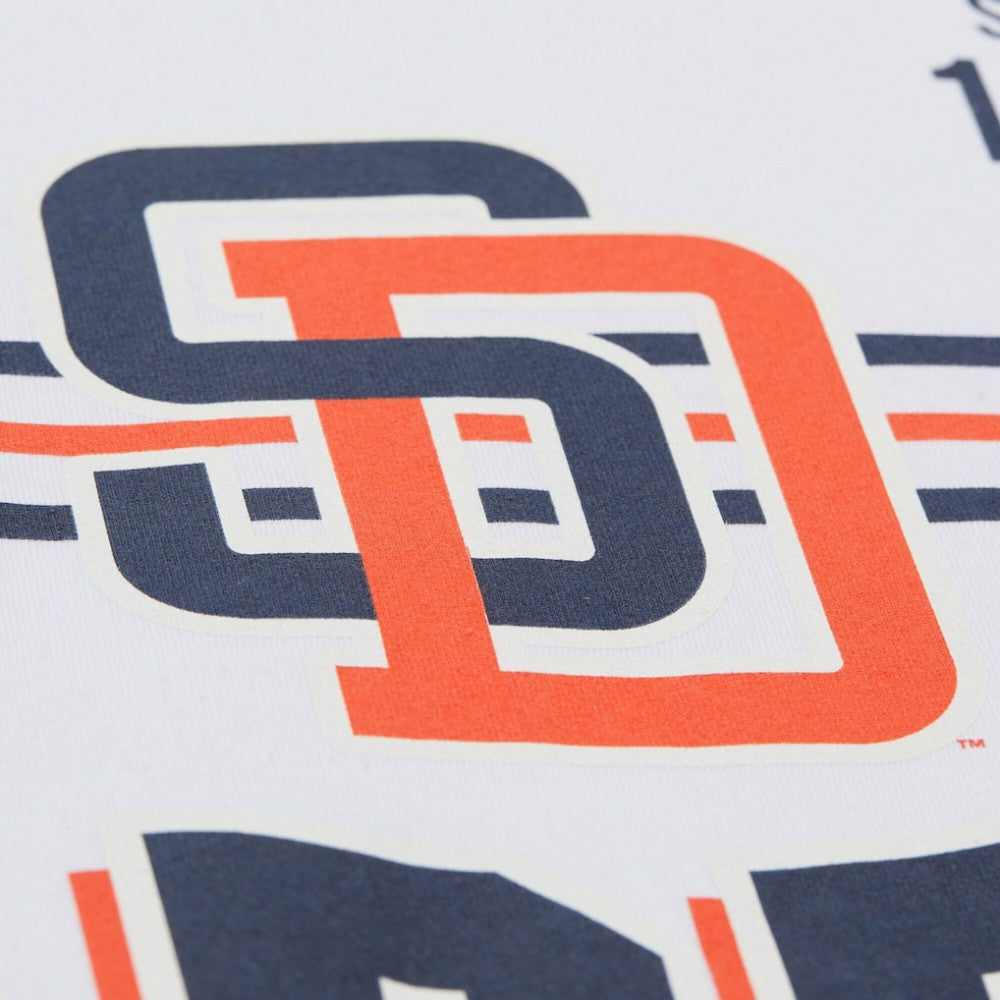 San Diego Padres Mitchell & Ness Cooperstown Collection Team Origins Premium T-Shirt - White T-shirts