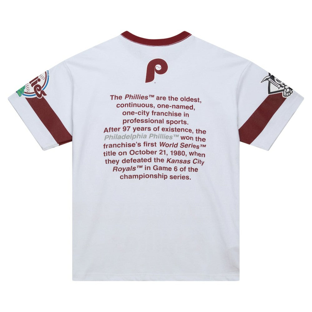 Philadelphia Phillies Mitchell & Ness Cooperstown Collection Team Origins Premium T-Shirt - White T-shirts