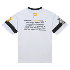 Pittsburgh Pirates Mitchell & Ness Cooperstown Collection Team Origins Premium T-Shirt - White T-shirts