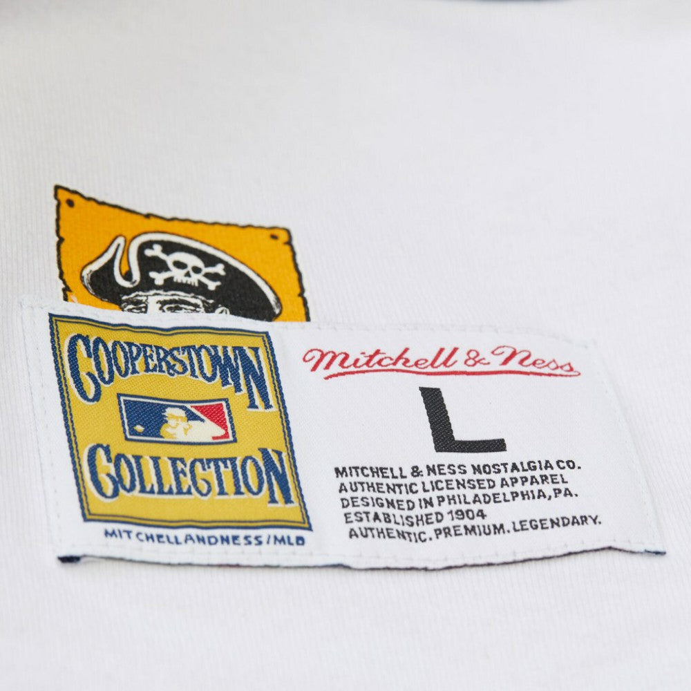 Pittsburgh Pirates Mitchell & Ness Cooperstown Collection Team Origins Premium T-Shirt - White T-shirts