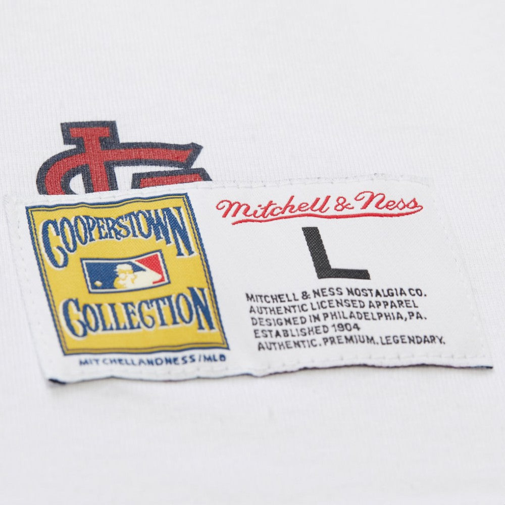 St. Louis Cardinals Mitchell & Ness Cooperstown Collection Team Origins Premium T-Shirt - White T-shirts