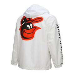 Baltimore Orioles Mitchell & Ness Vintage Full-Snap Hooded Coaches Jacket - White Jackets