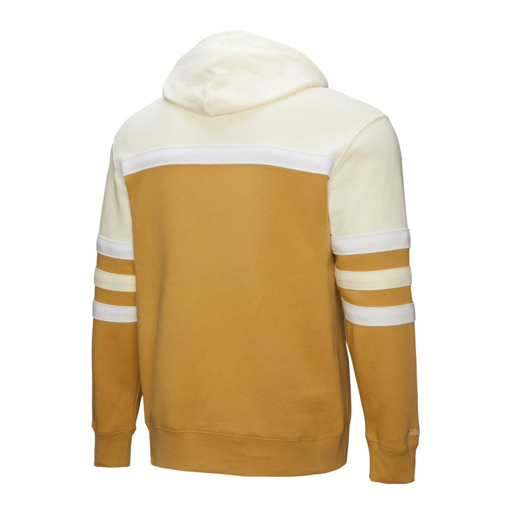 Baltimore Orioles Mitchell & Ness Head Coach Pullover Hoodie - Tan/Cream Hoodies
