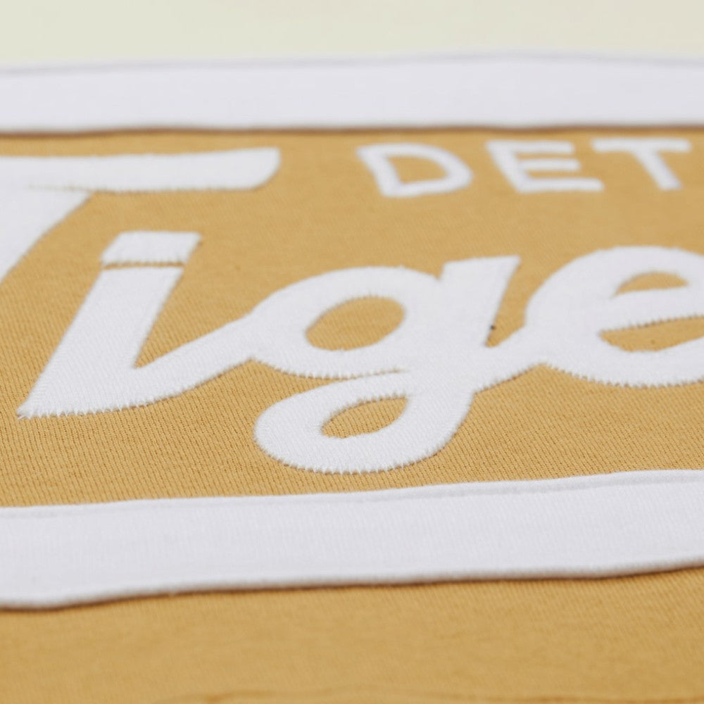 Detroit Tigers Mitchell & Ness Head Coach Pullover Hoodie - Tan/Cream Hoodies