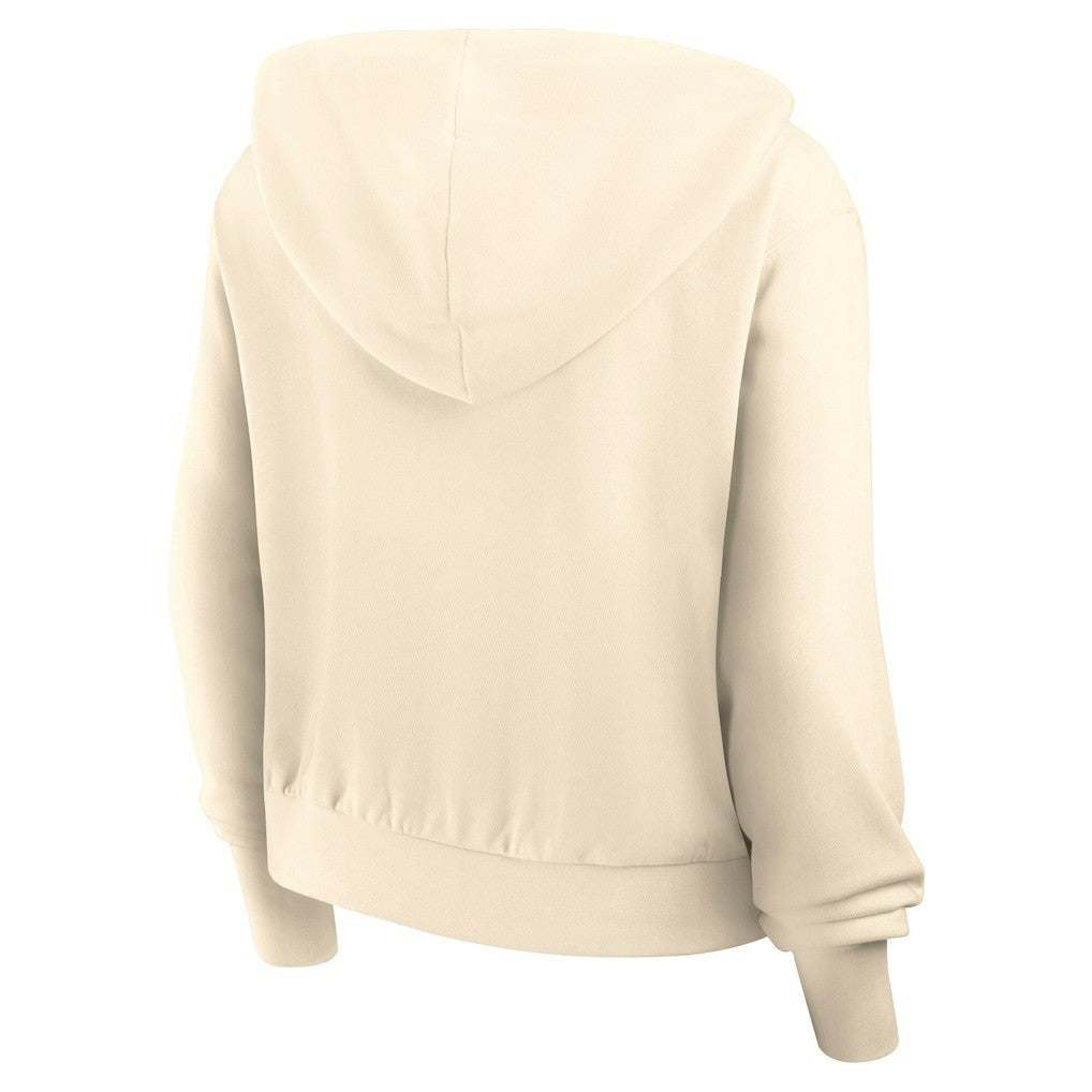 Dallas Cowboys Women's Glory Cropped Full-Zip Hoodie Cream
