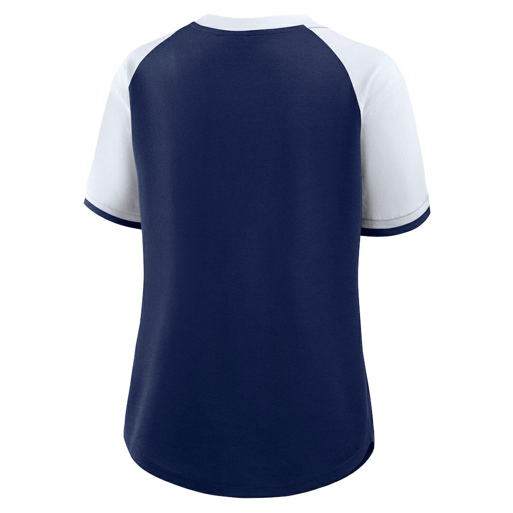 Dallas Cowboys Women's Height Advantage T-Shirt Navy/White
