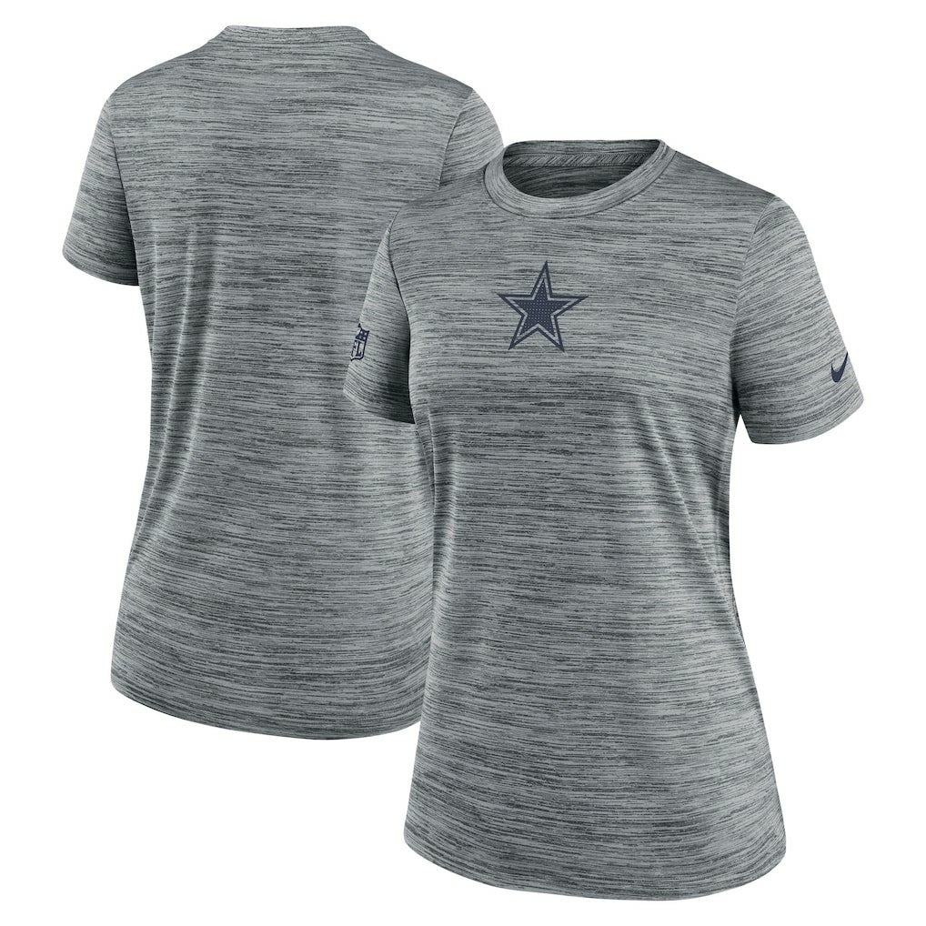 Dallas Cowboys Women's Sideline Velocity Dri-FIT T-Shirt Gray