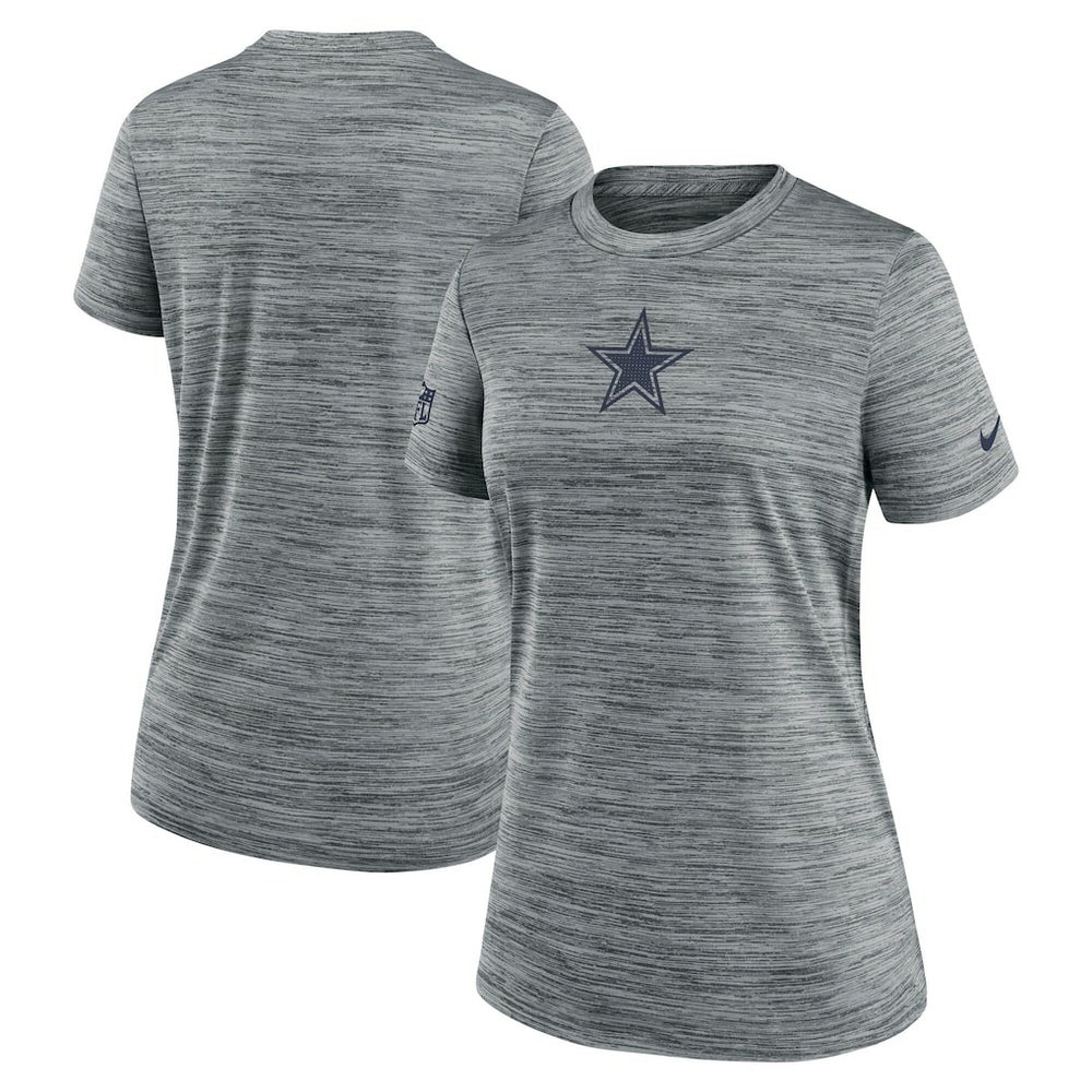 Dallas Cowboys Women's Sideline Velocity Dri-FIT T-Shirt Gray