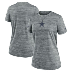 Dallas Cowboys Women's Sideline Velocity Dri-FIT T-Shirt Gray