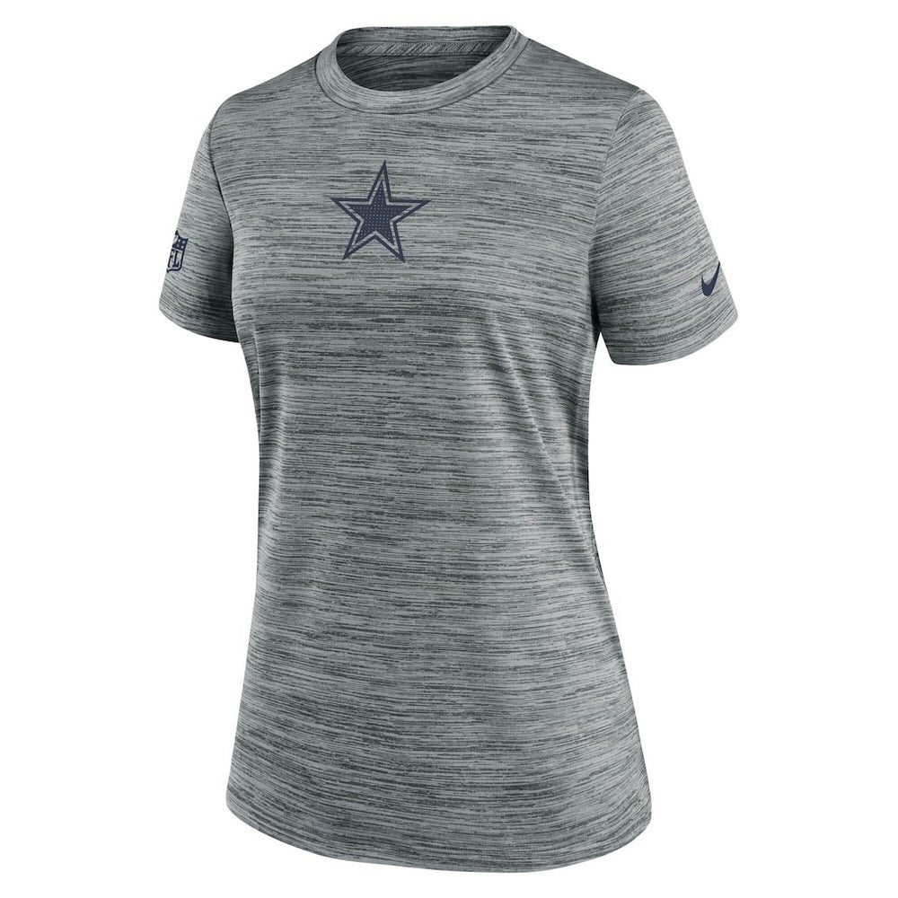 Dallas Cowboys Women's Sideline Velocity Dri-FIT T-Shirt Gray