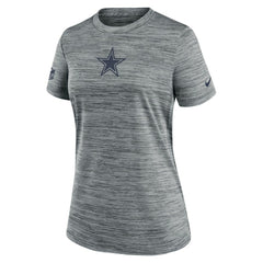 Dallas Cowboys Women's Sideline Velocity Dri-FIT T-Shirt Gray