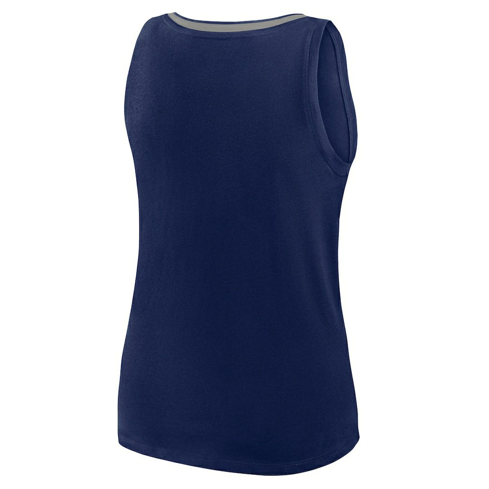 Dallas Cowboys Logo Athletic Women's Stellar Win V-Neck Tank Top Navy