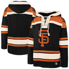 San Francisco Giants '47 Superior Lacer Pullover Hoodie - Black Hoodies